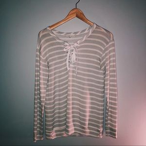 Dry Goods Laced-Up Long Sleeve